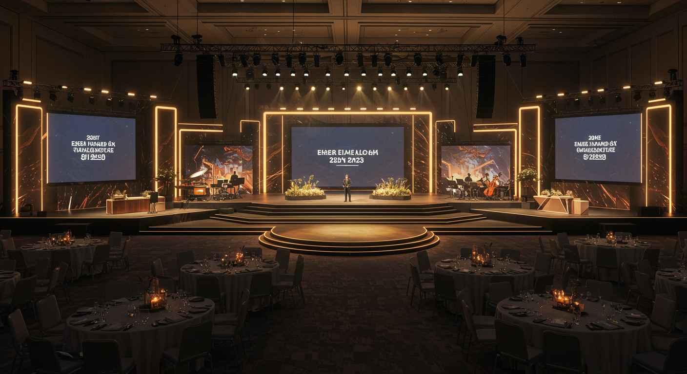 Beautifully decorated event venue